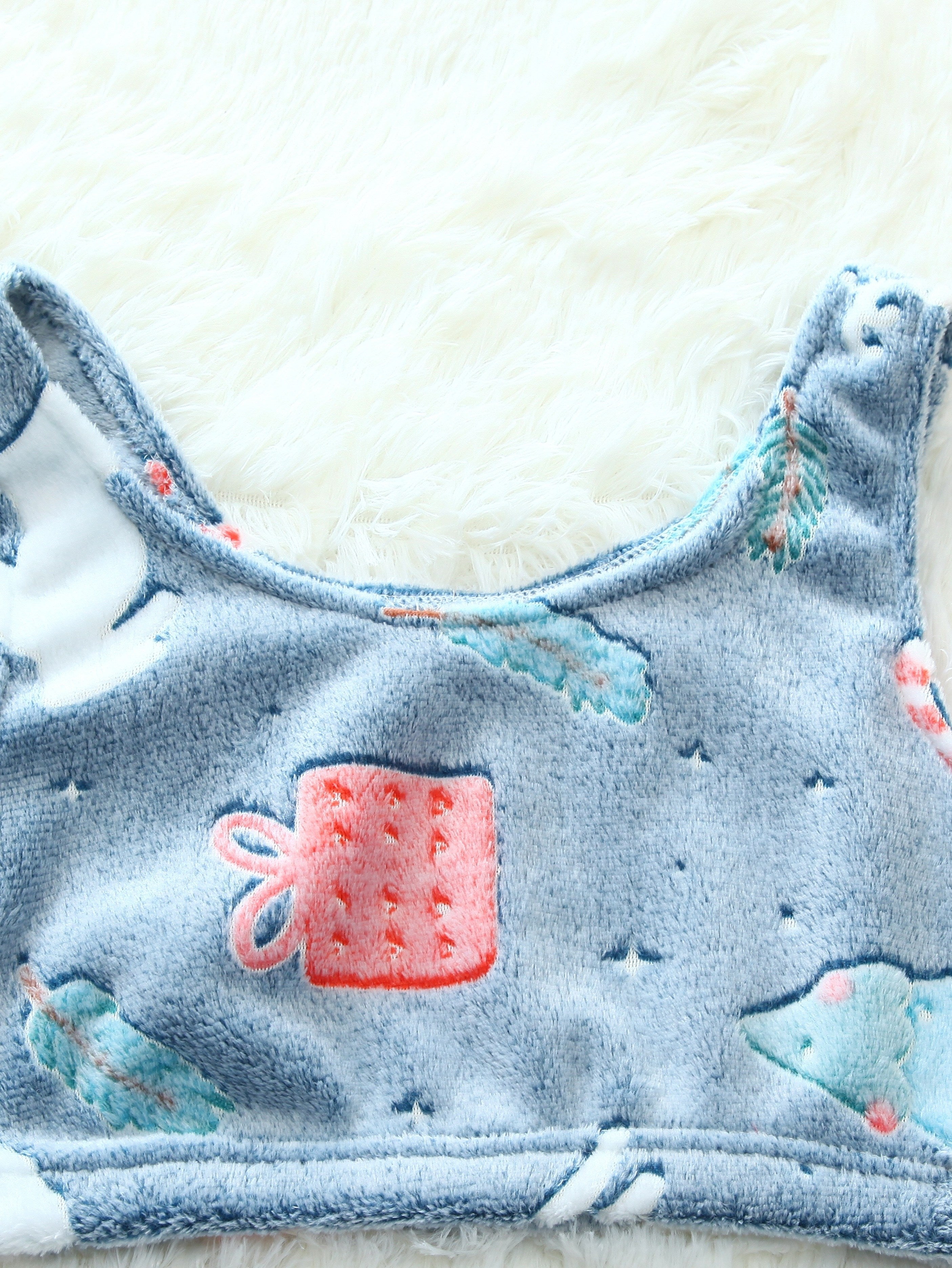 Glow in the Dark Christmas Pajama Set – Ultra Soft Warm Long Sleeve Top and Pants