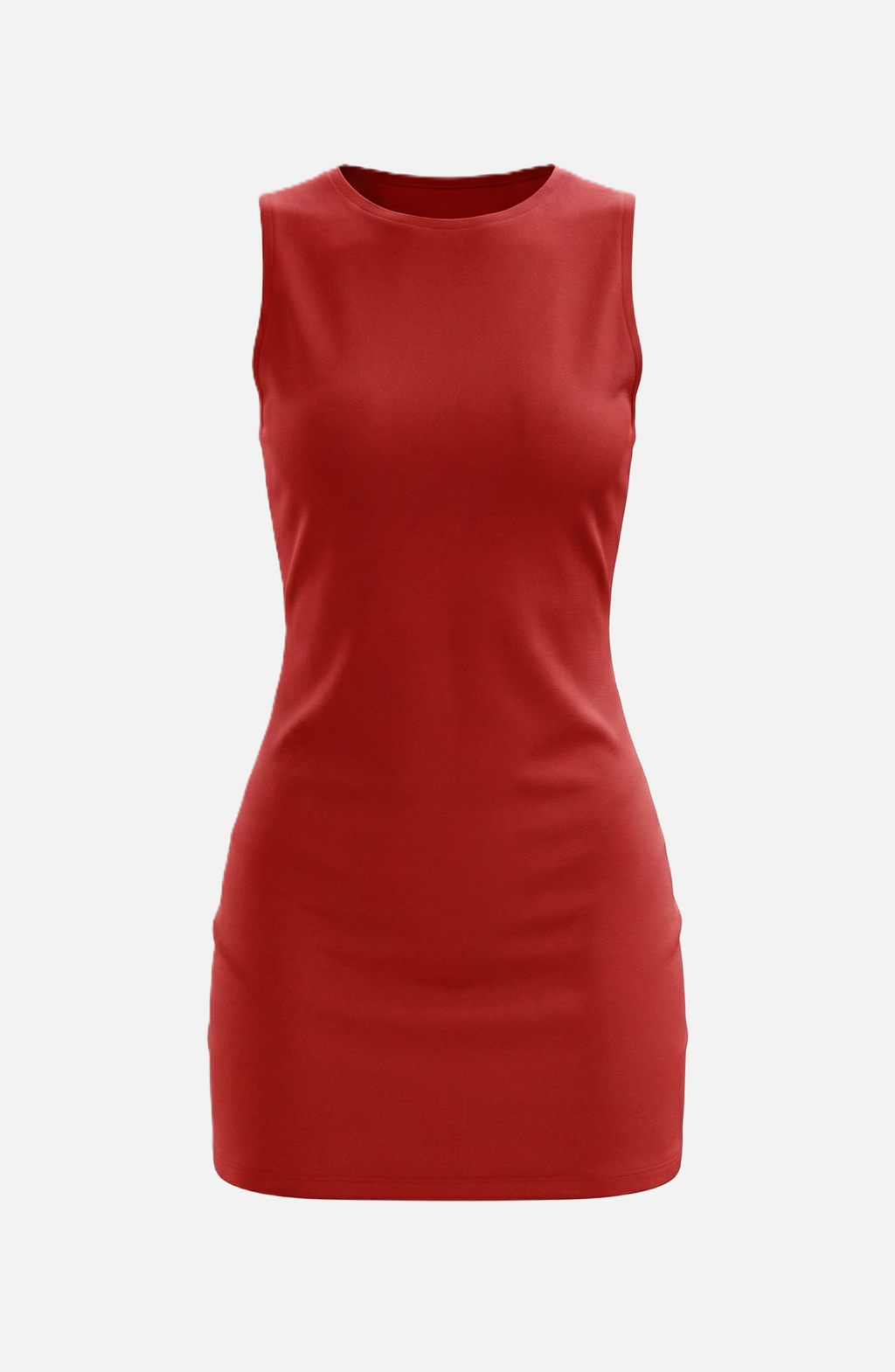 Bodycon Mini Dress Boat Neck Sleeveless Ribbed Knit Basic Stretch
