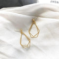 14K Gold Plated Geometric Earrings for Women – Minimalist Modern Jewelry