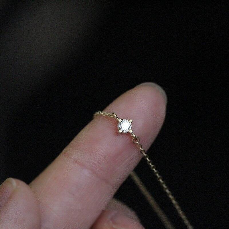 Adjustable 925 Sterling Silver Bracelet with Sparkling Accents for Women – Elegant Minimalist Jewelry