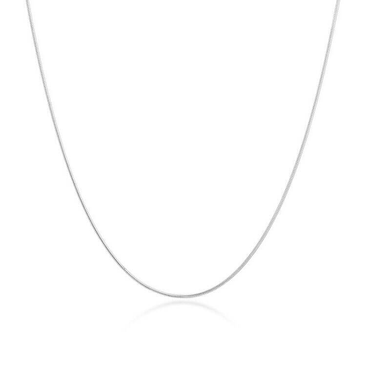 14K Gold Plated Serpentine Chain Necklace for Women – Minimalist Elegant Jewelry